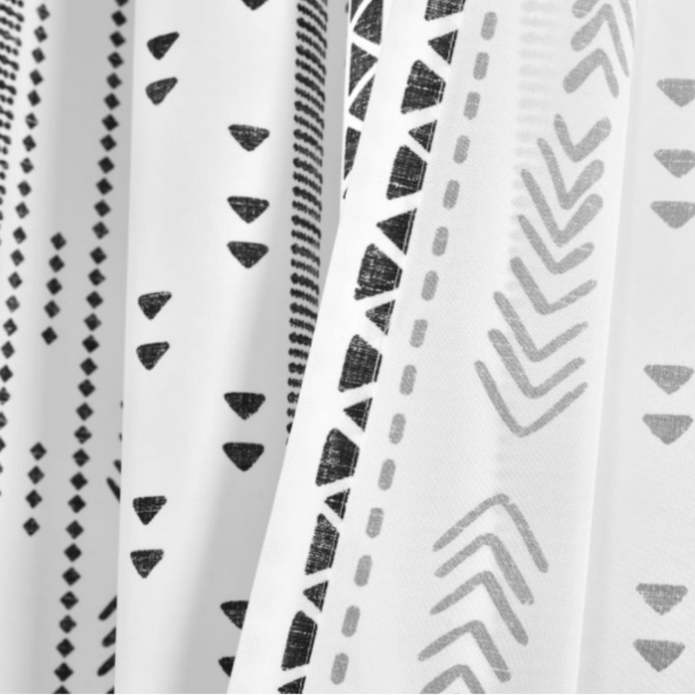 Lush Decor Hygge Stripe Window Curtain Panel Pair 52x108 - Picture 2 of 8